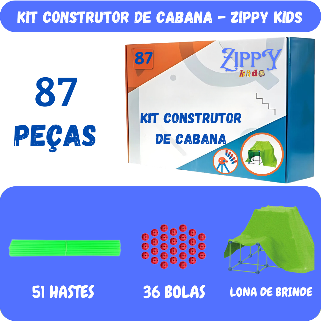 KIT Construtor de Cabana + Lona de Brinde [ULTIMAS UNIDADES]